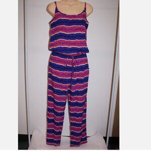 NWT Tommy Bahama Swimsuit Bikini Cover Up Romper Spaghetti Long Paint Stripe